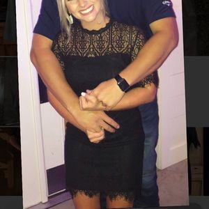 Black Lace Cocktail Dress